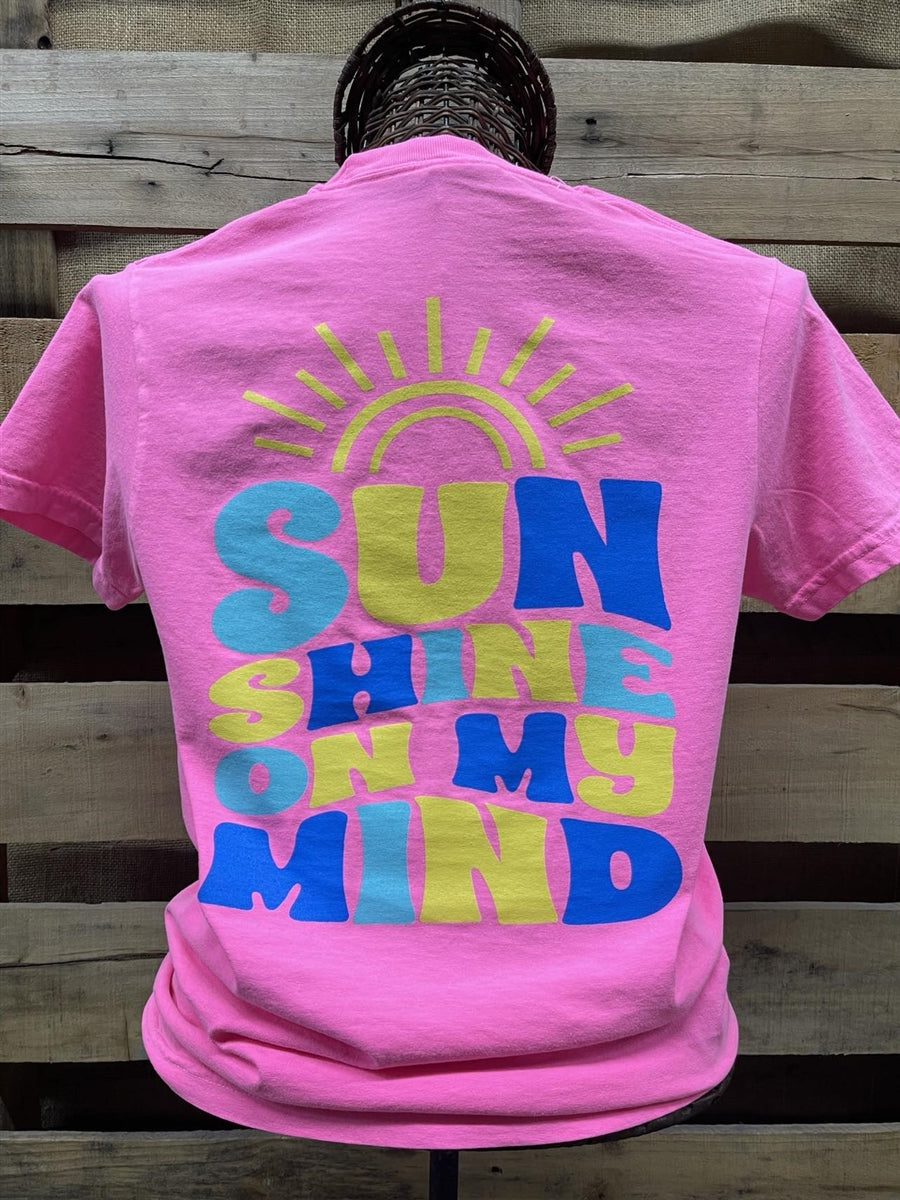 Southern Chics Sunshine On My Mind Comfort Colors - Adult & Kids T-Shirts, Sweatshirts & Hoodies apparel design preview 2