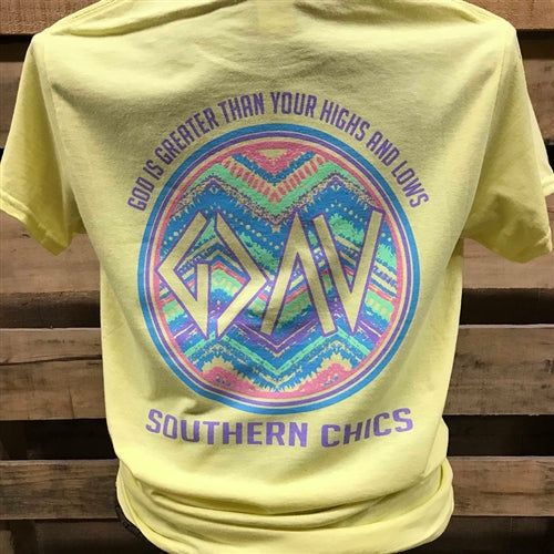 Southern Chics God is Greater than Your Highs and - Adult & Kids T-Shirts, Sweatshirts & Hoodies apparel design preview 1