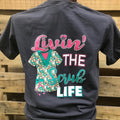 Southern Chics Livin the Scrub Life Nurse CNA RN - Adult & Kids T-Shirts, Sweatshirts & Hoodies apparel design preview 1