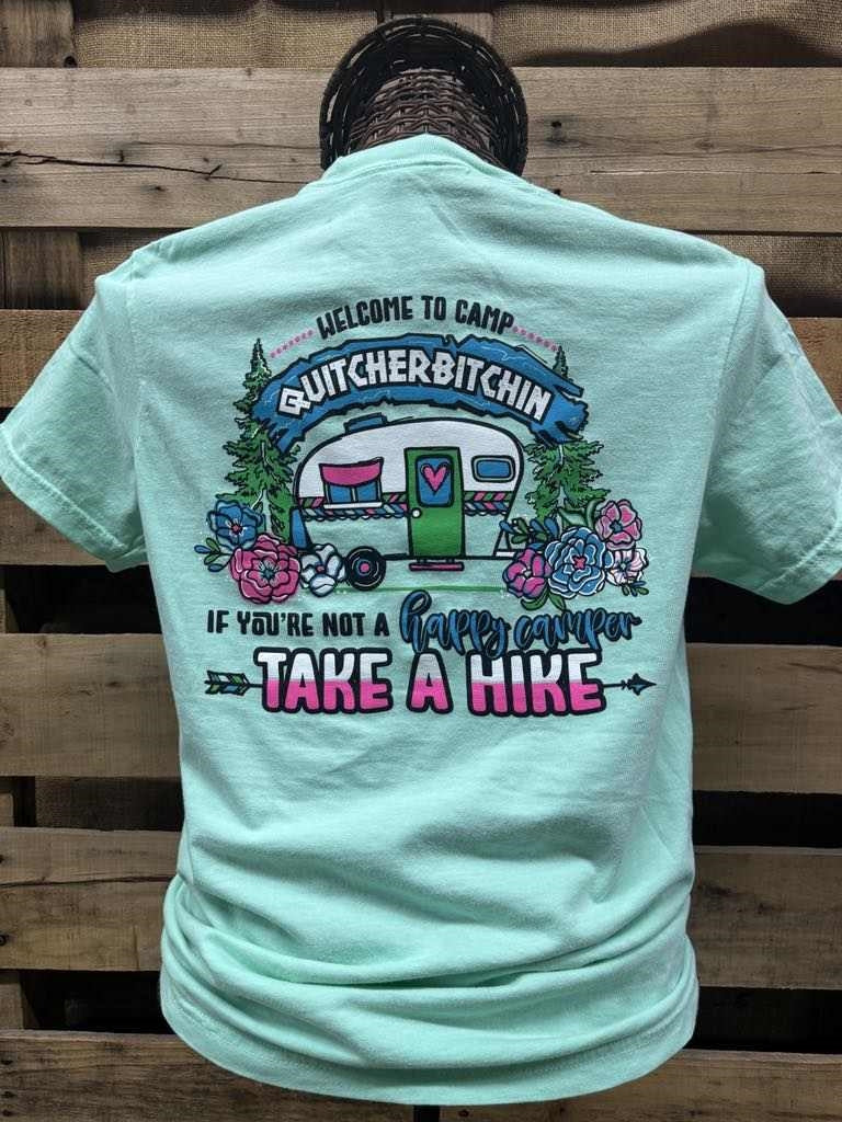 Southern Chics Happy Camper Take A Hike Comfort - Adult & Kids T-Shirts, Sweatshirts & Hoodies apparel design preview 2