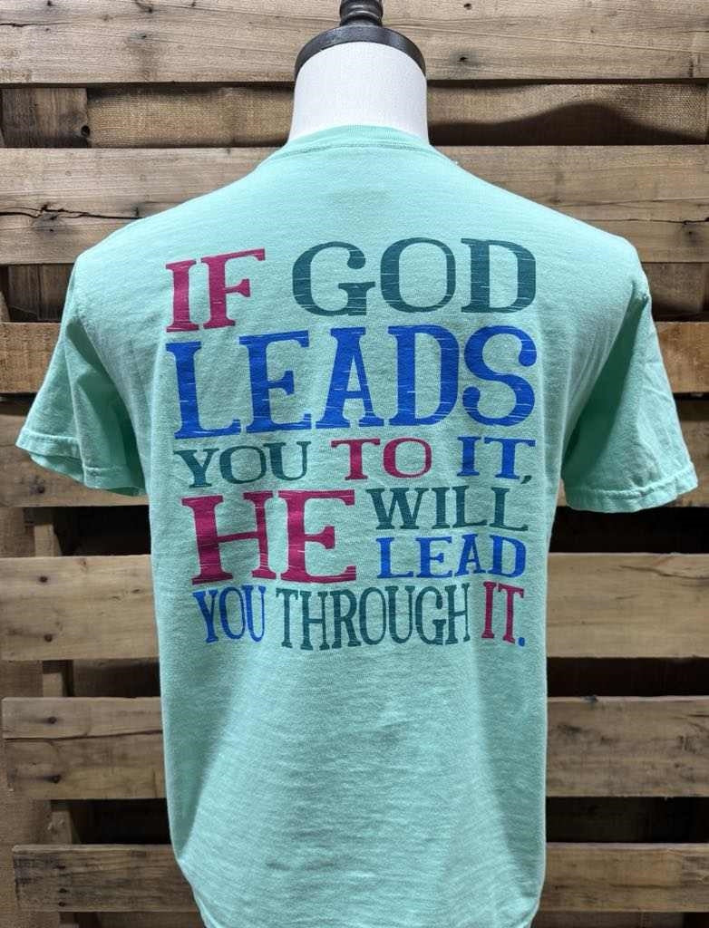 Southern Chics God Leads You Comfort Colors - Adult & Kids T-Shirts, Sweatshirts & Hoodies apparel design preview 1