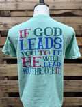 Southern Chics God Leads You Comfort Colors - Adult & Kids T-Shirts, Sweatshirts & Hoodies apparel design preview 1