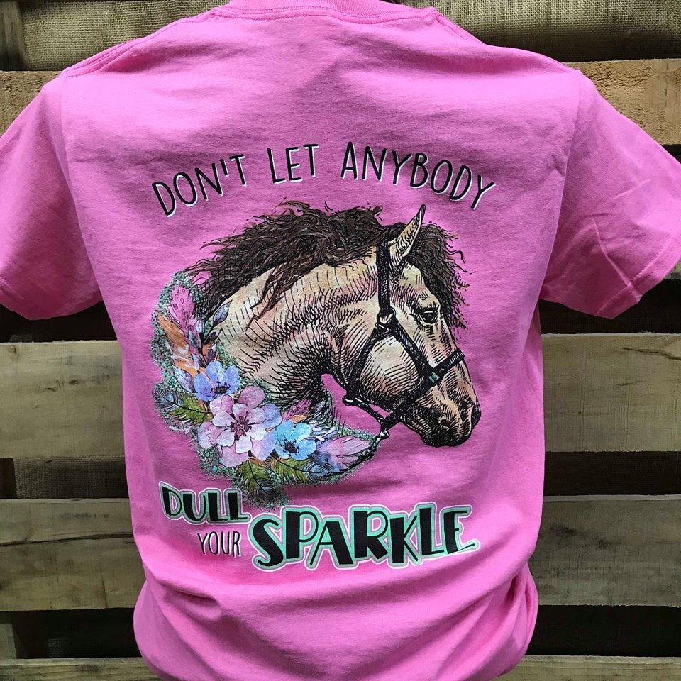 Southern Chics Horse Don't Let Anyone Dull Your - Adult & Kids T-Shirts, Sweatshirts & Hoodies apparel design preview 2