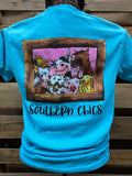 Southern Chics Farm Family Animals Pig Horse Cow - Adult & Kids T-Shirts, Sweatshirts & Hoodies apparel design preview 1