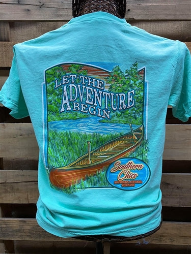 Southern Chics Let the Adventure Begin Canoe Comfort - Adult & Kids T-Shirts, Sweatshirts & Hoodies apparel design preview 1