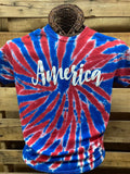 Southern Chics Apparel America USA Tie Dye Canvas - Adult & Kids T-Shirts, Sweatshirts & Hoodies apparel design preview 1
