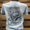 Southern Chics Get Your Shine On Mason Jar Moonshine - Adult & Kids T-Shirts, Sweatshirts & Hoodies apparel design preview 1