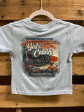 Backwoods Born Raised God's Country Cabin Bright - Adult & Kids T-Shirts, Sweatshirts & Hoodies apparel design preview 1