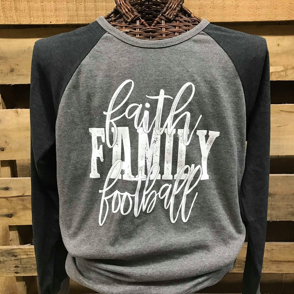 SALE Southern Chics Apparel Faith Family Football - Adult & Kids T-Shirts, Sweatshirts & Hoodies apparel design preview 1