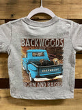 Backwoods Born Raised Lab Dog Truck Bright Unisex - Adult & Kids T-Shirts, Sweatshirts & Hoodies apparel design preview 1