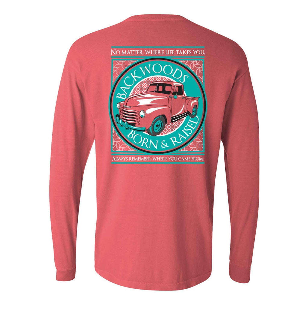 SALE Backwoods Born Raised Comfort Colors No Matter - Adult & Kids T-Shirts, Sweatshirts & Hoodies apparel design preview 1