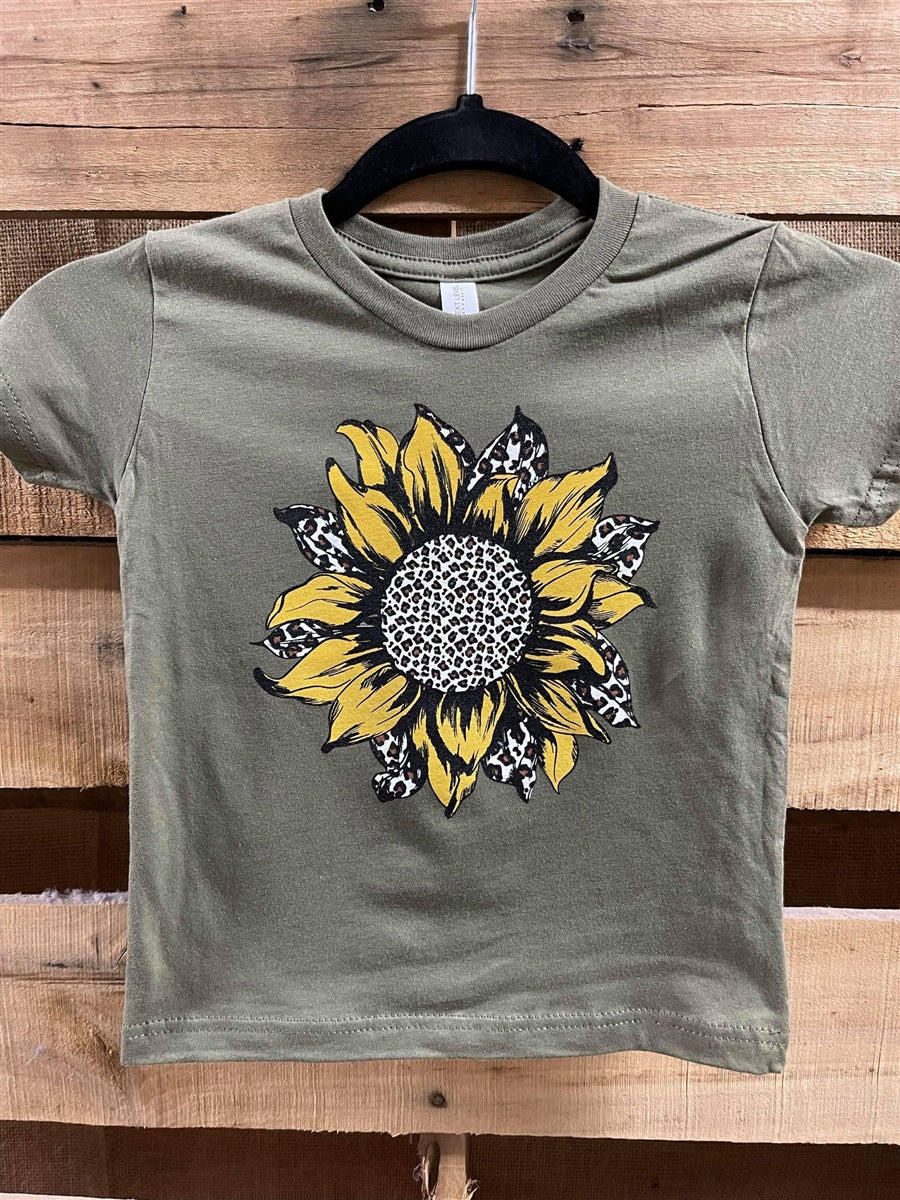Southern Chics Leopard Sunflower Toddler Youth Bright - Adult & Kids T-Shirts, Sweatshirts & Hoodies apparel design preview 1