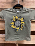 Southern Chics Leopard Sunflower Toddler Youth Bright - Adult & Kids T-Shirts, Sweatshirts & Hoodies apparel design preview 1