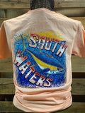 Backwoods South Waters Tuna Beach Fish Fishing Bright - Adult & Kids T-Shirts, Sweatshirts & Hoodies apparel design preview 1