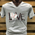 Southern Chics Apparel Love Baseball Canvas Girlie - Adult & Kids T-Shirts, Sweatshirts & Hoodies apparel design preview 1