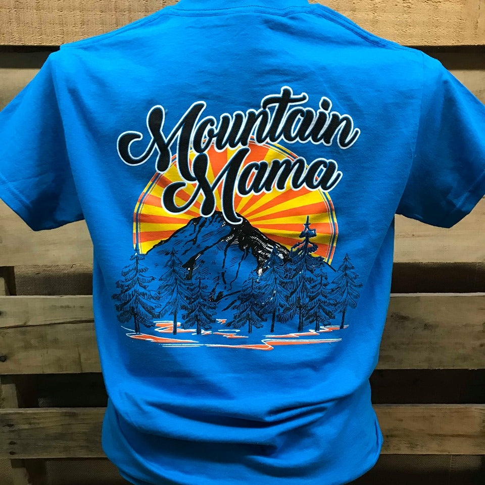 Southern Chics Mountain Mama Mom Girlie Bright - Adult & Kids T-Shirts, Sweatshirts & Hoodies apparel design preview 1