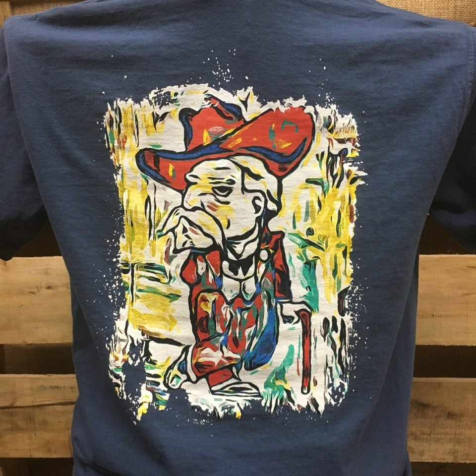 Backwoods Cowboy Watercolor Colonel Comfort Colors - Adult & Kids T-Shirts, Sweatshirts & Hoodies apparel design preview 1