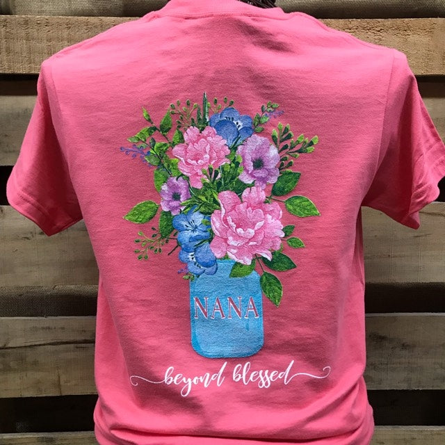 Southern Chics Nana Beyond Blessed Flowers Hammer - Adult & Kids T-Shirts, Sweatshirts & Hoodies apparel design preview 1