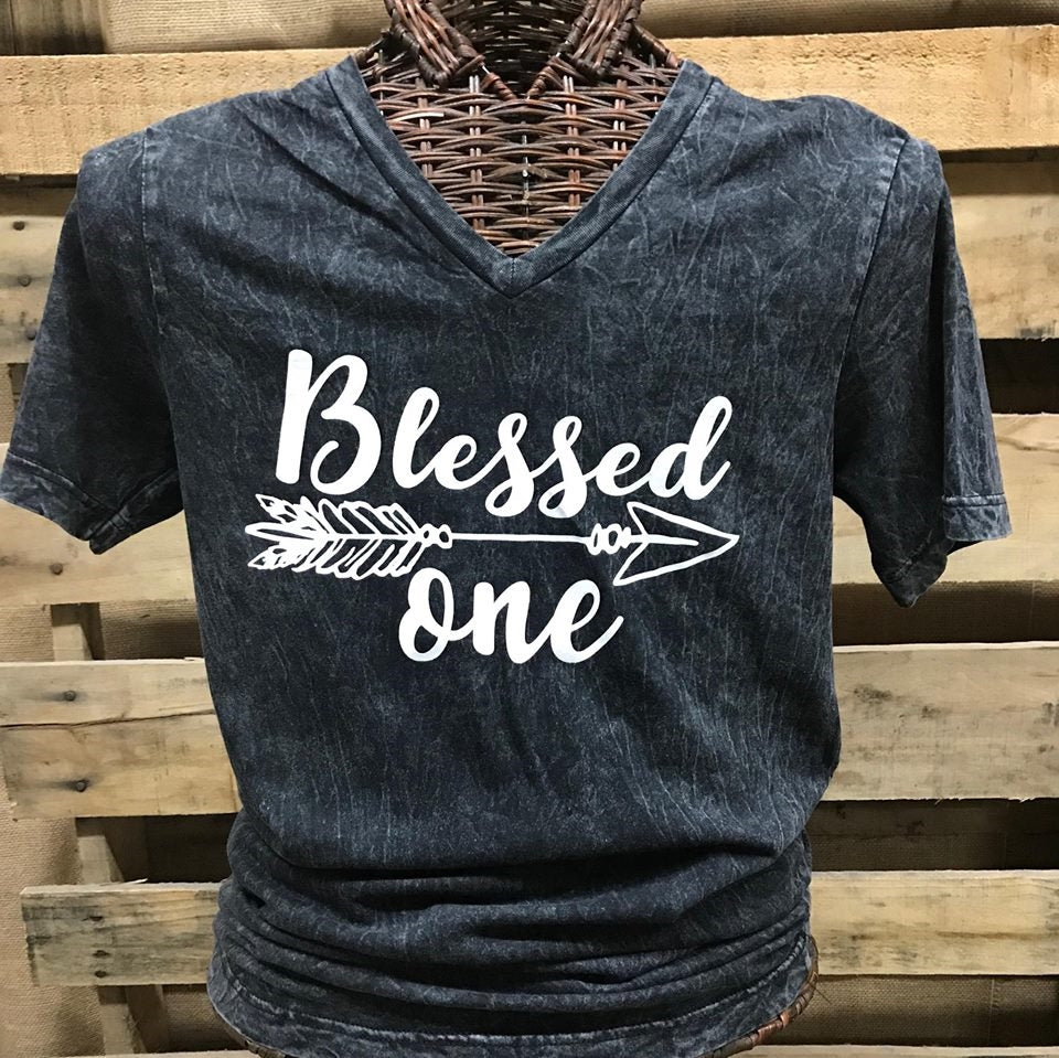 Southern Chics Apparel Blessed One Arrow V-Neck - Adult & Kids T-Shirts, Sweatshirts & Hoodies apparel design preview 1