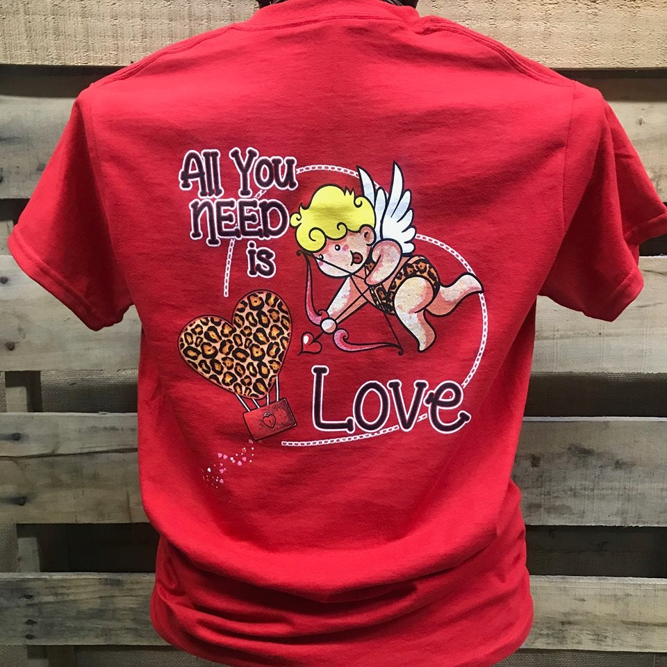 SALE Southern Chics All You Need is Love Cupid Girlie - Adult & Kids T-Shirts, Sweatshirts & Hoodies apparel design preview 1