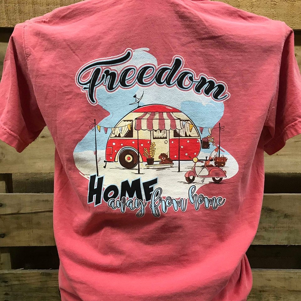 SALE Southern Chics Freedom Home Away from Camper - Adult & Kids T-Shirts, Sweatshirts & Hoodies apparel design preview 1