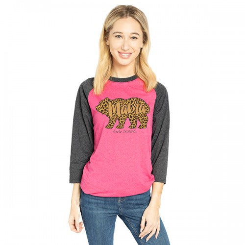 SALE Simply Faithful By Southern Mama Bear Leopard - Adult & Kids T-Shirts, Sweatshirts & Hoodies apparel design preview 1