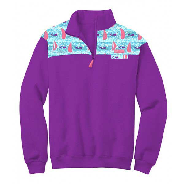 SALE Simply Southern Plum Boat Pattern Jacket Sweater - Adult & Kids T-Shirts, Sweatshirts & Hoodies apparel design preview 1