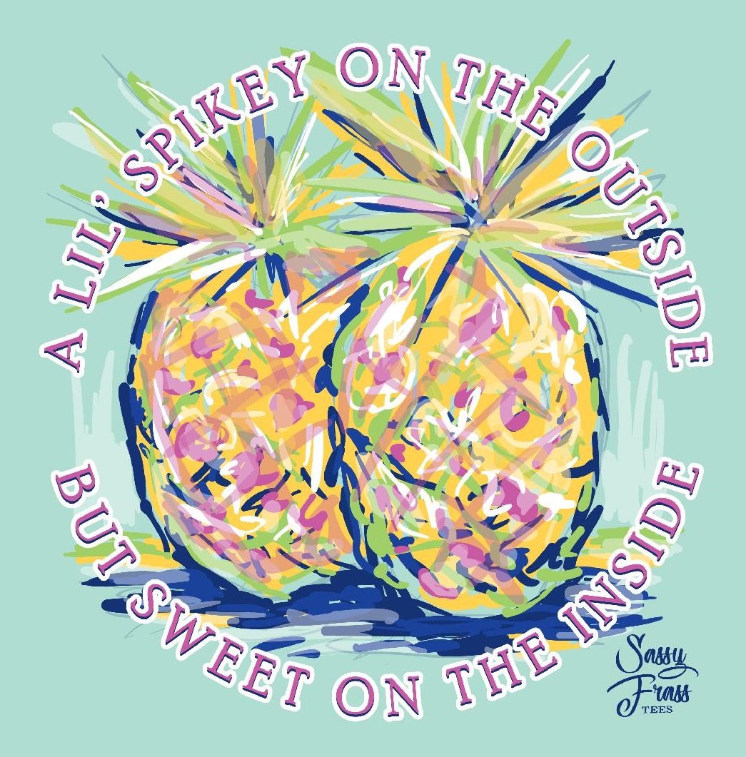 Sassy Frass Spikey on the Outside Sweet in Middle - Adult & Kids T-Shirts, Sweatshirts & Hoodies apparel design preview 2