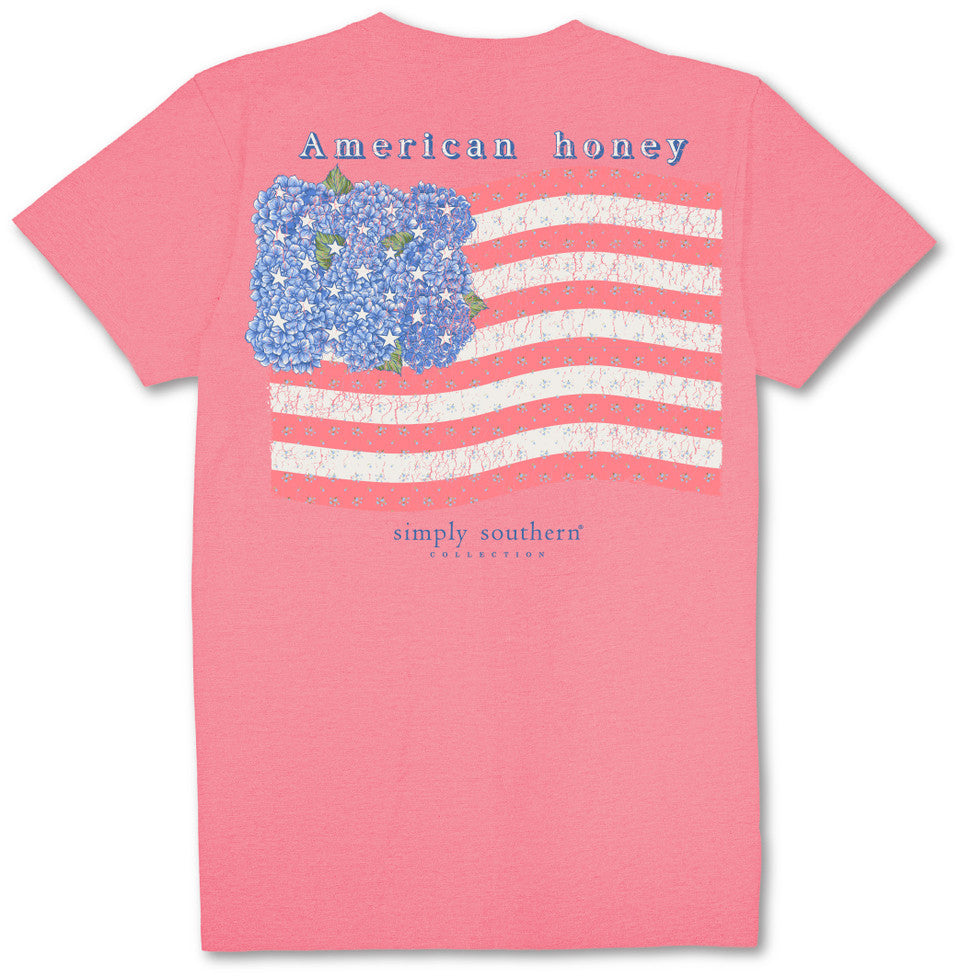 Simply Southern American Honey USA - Adult & Kids T-Shirts, Sweatshirts & Hoodies apparel design preview 2