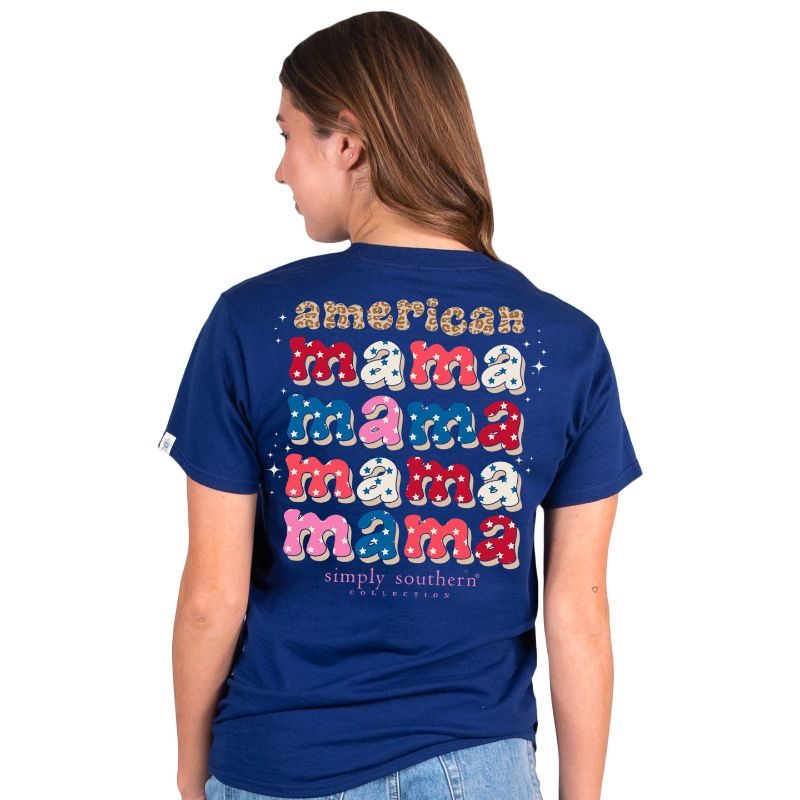 Simply Southern USA American Mama Mini - Adult & Kids T-Shirts, Sweatshirts & Hoodies apparel design preview 1