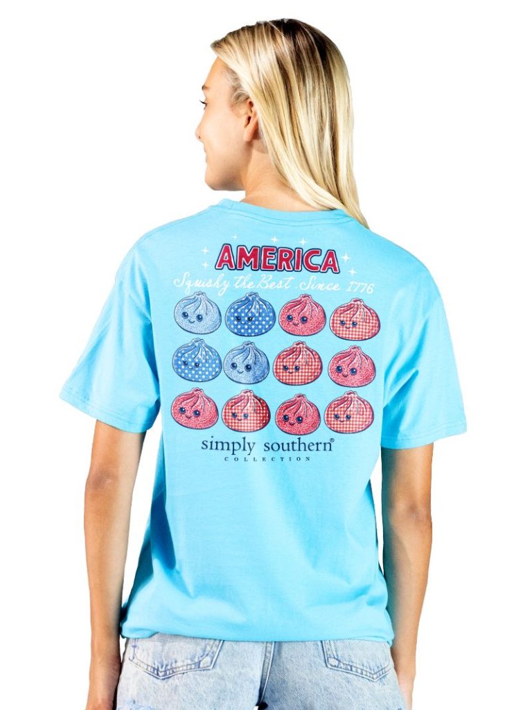 Simply Southern USA 1776 Squishy Dumpling Lagoon - Adult & Kids T-Shirts, Sweatshirts & Hoodies apparel design preview 2