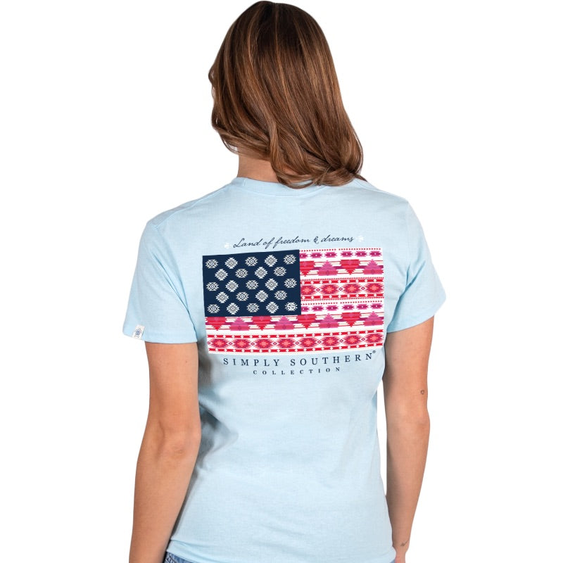 SALE Simply Southern Aztec Flag USA - Adult & Kids T-Shirts, Sweatshirts & Hoodies apparel design preview 1