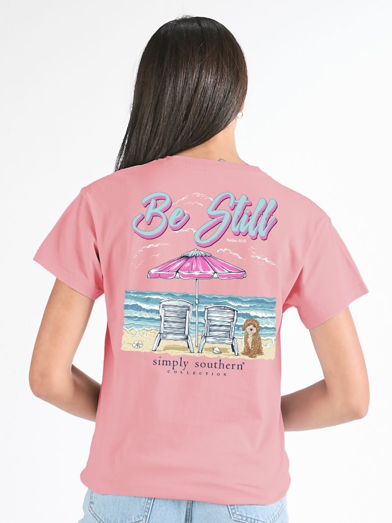 Simply Southern Be Still Beach Tearose - Adult & Kids T-Shirts, Sweatshirts & Hoodies apparel design preview 1