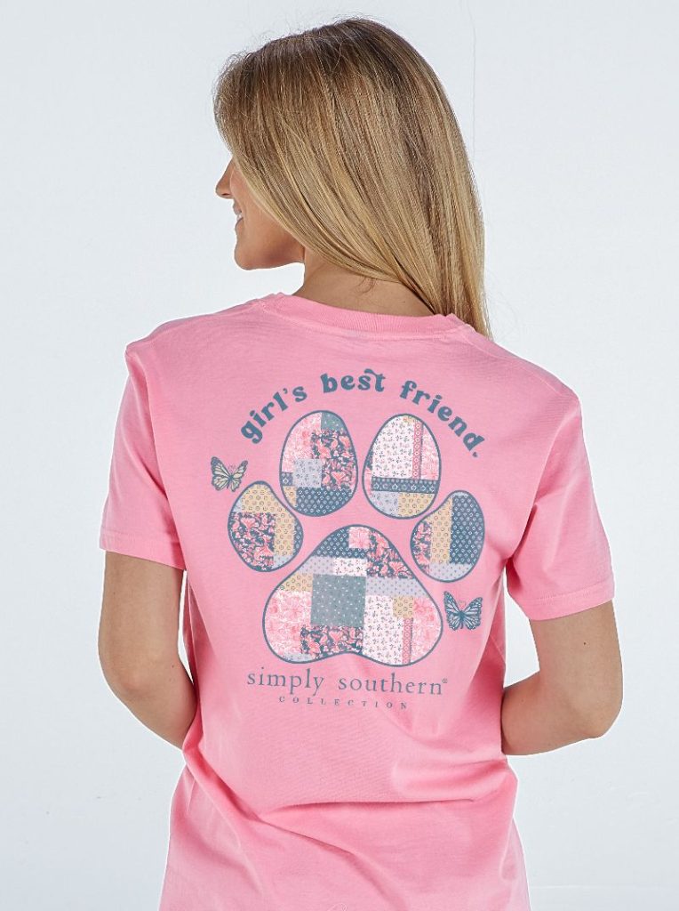 Simply Southern Best Friend Paw - Adult & Kids T-Shirts, Sweatshirts & Hoodies apparel design preview 1