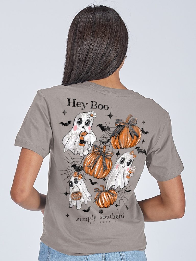 Simply Southern Hey Boo Fall Washed Shadow - Adult & Kids T-Shirts, Sweatshirts & Hoodies apparel design preview 1