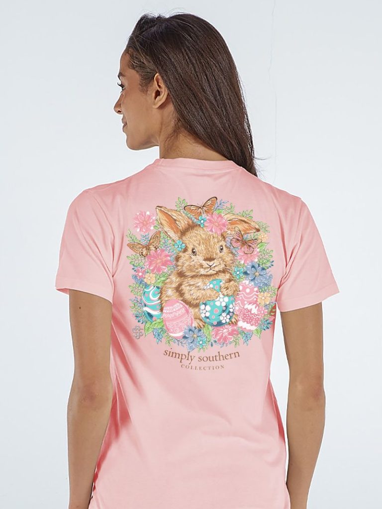 Simply Southern Easter Bunny Peach - Adult & Kids T-Shirts, Sweatshirts & Hoodies apparel design preview 1