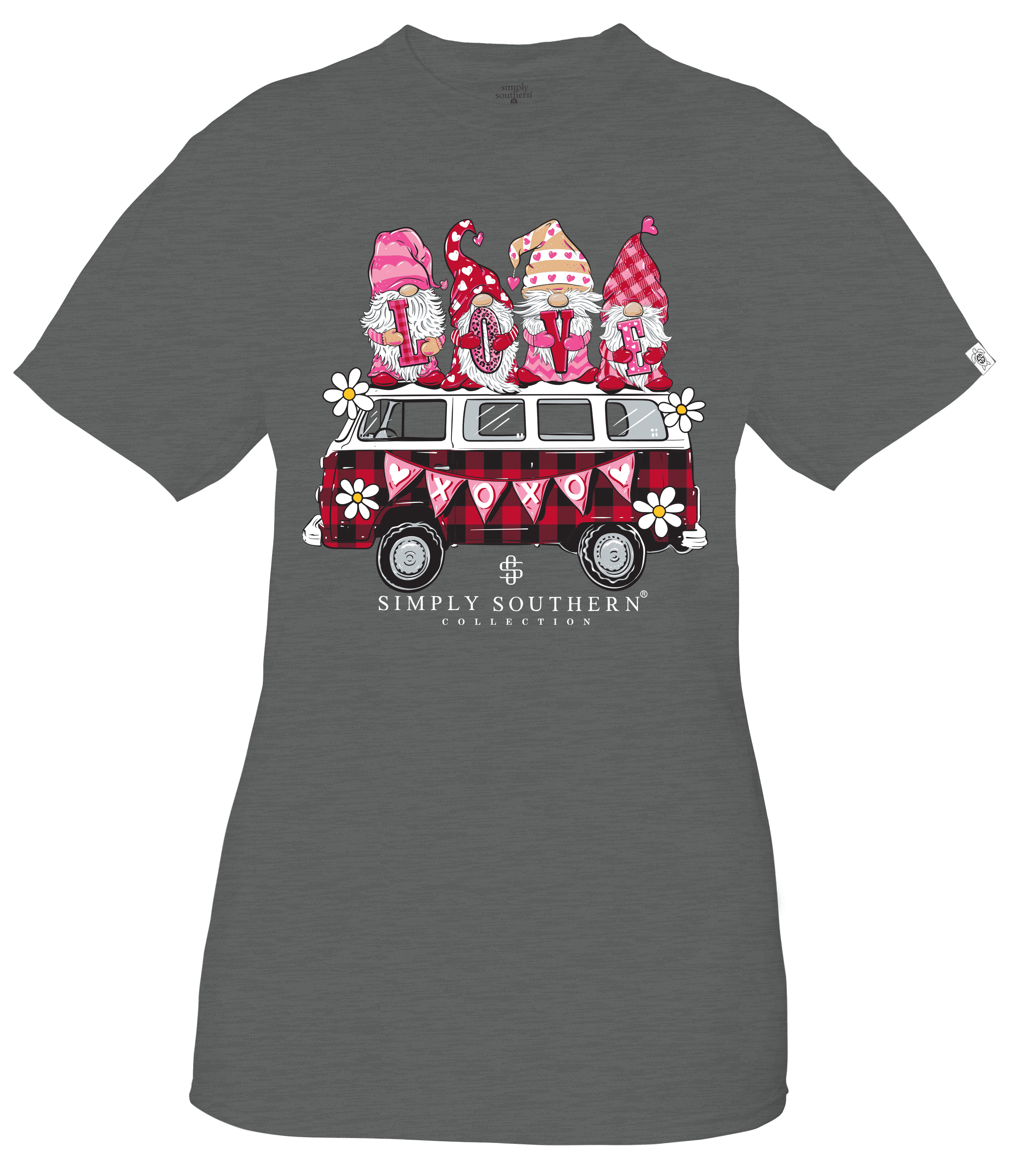 Simply Southern XOXO Love Bus - Adult & Kids T-Shirts, Sweatshirts & Hoodies apparel design preview 2