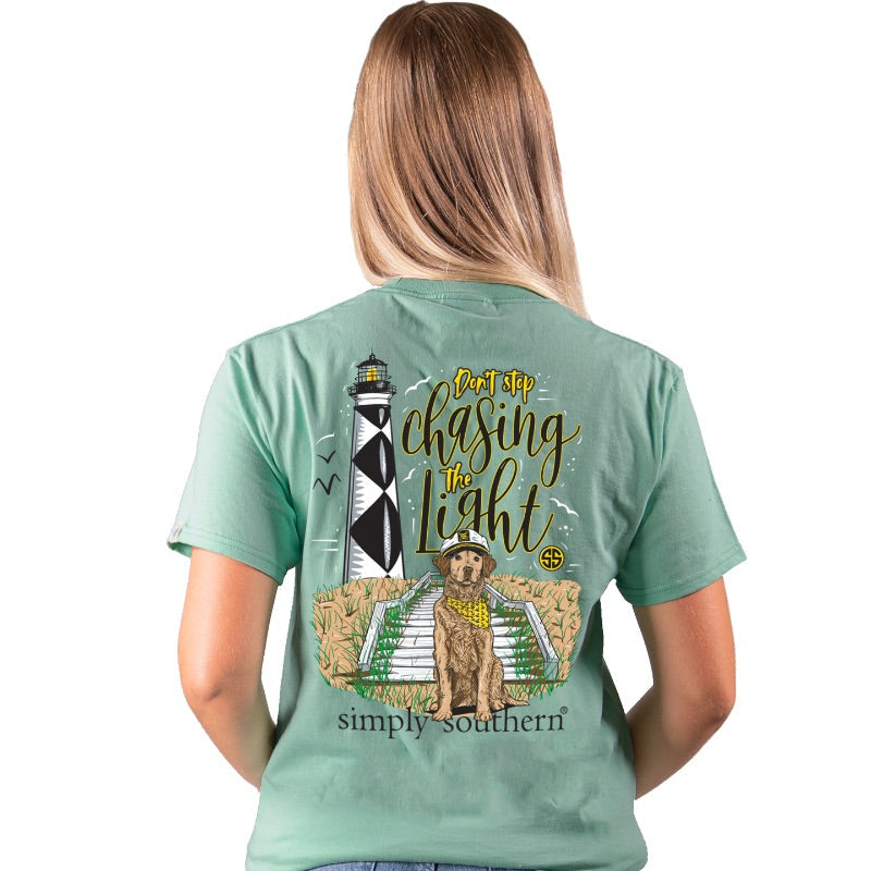 SALE Simply Southern Chasing The Light Lighthouse - Adult & Kids T-Shirts, Sweatshirts & Hoodies apparel design preview 1