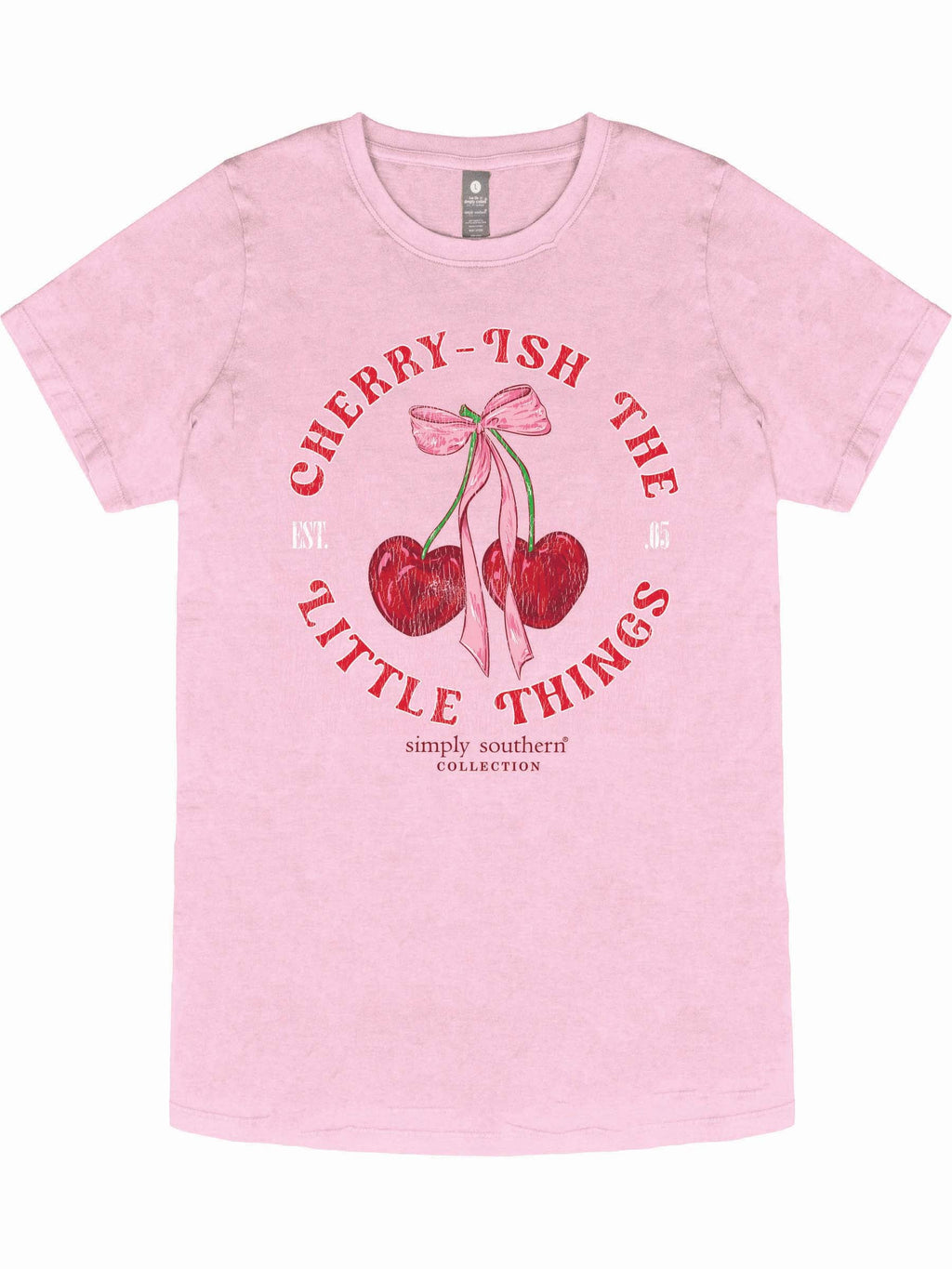 Simply Southern Cherry-ish Washed Pink - Adult & Kids T-Shirts, Sweatshirts & Hoodies apparel design preview 2