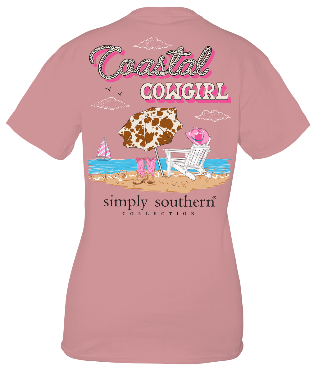 Simply Southern Coastal Cowgirl Beach - Adult & Kids T-Shirts, Sweatshirts & Hoodies apparel design preview 1