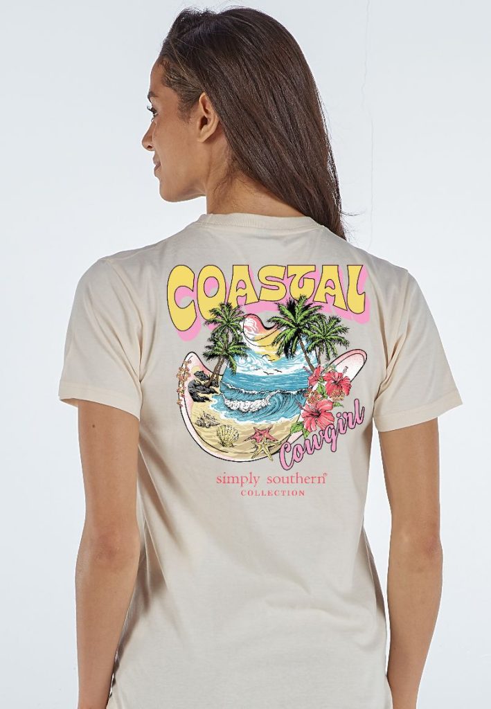Simply Southern Coastal Cowgirl - Adult & Kids T-Shirts, Sweatshirts & Hoodies apparel design preview 1