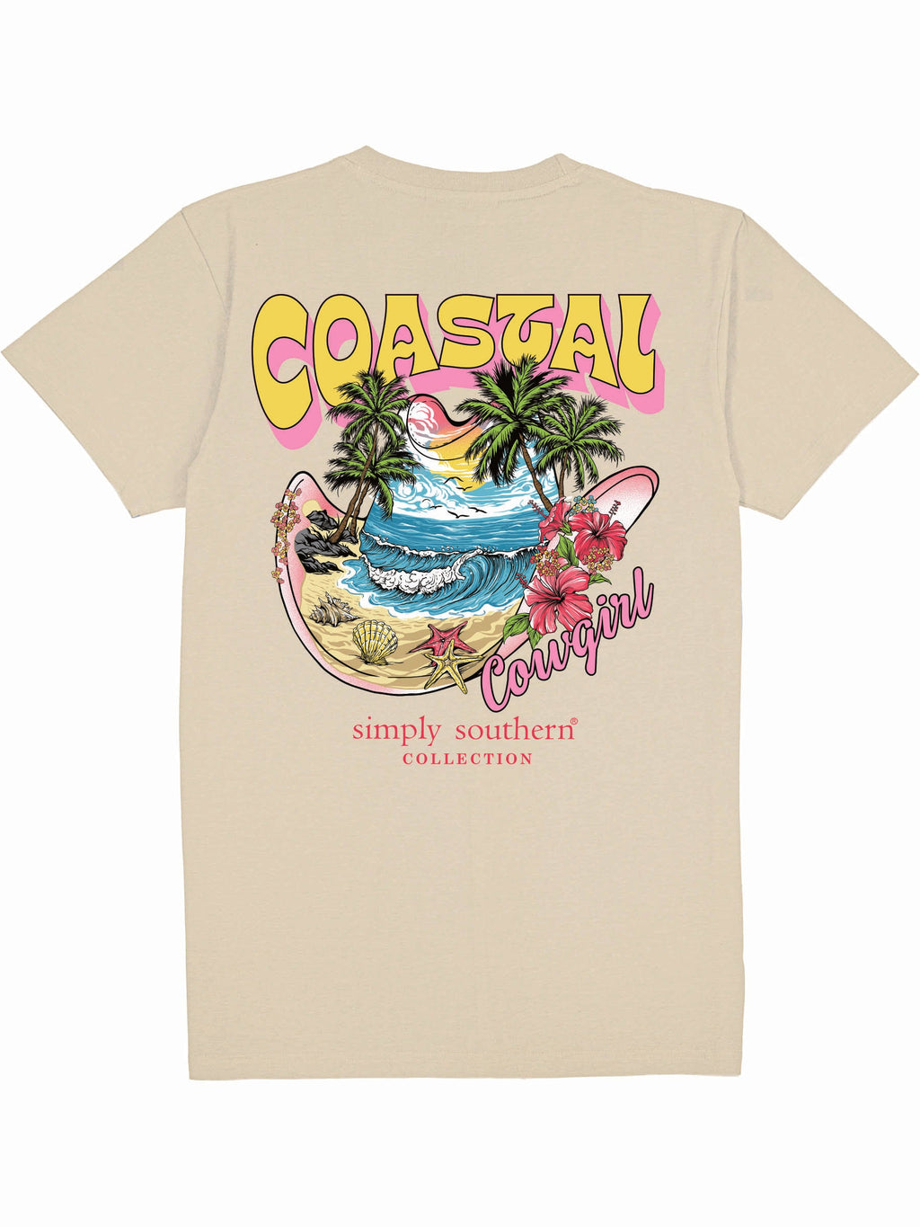 Simply Southern Coastal Cowgirl - Adult & Kids T-Shirts, Sweatshirts & Hoodies apparel design preview 2