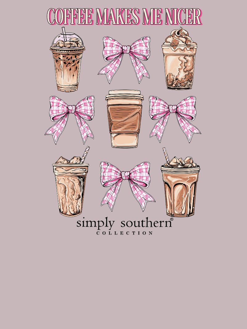 Simply Southern Coffee Nicer Driftwood - Adult & Kids T-Shirts, Sweatshirts & Hoodies apparel design preview 2