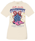 Simply Southern USA Country Boots - Adult & Kids T-Shirts, Sweatshirts & Hoodies apparel design preview 1