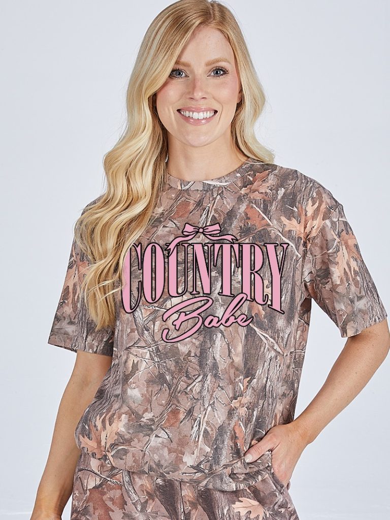 Simply Southern Country Babe Camo - Adult & Kids T-Shirts, Sweatshirts & Hoodies apparel design preview 2
