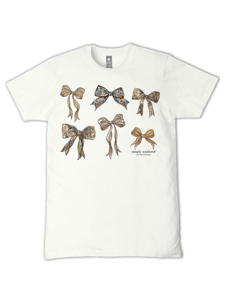 Simply Southern Cute Camo Bows Oyster - Adult & Kids T-Shirts, Sweatshirts & Hoodies apparel design preview 2