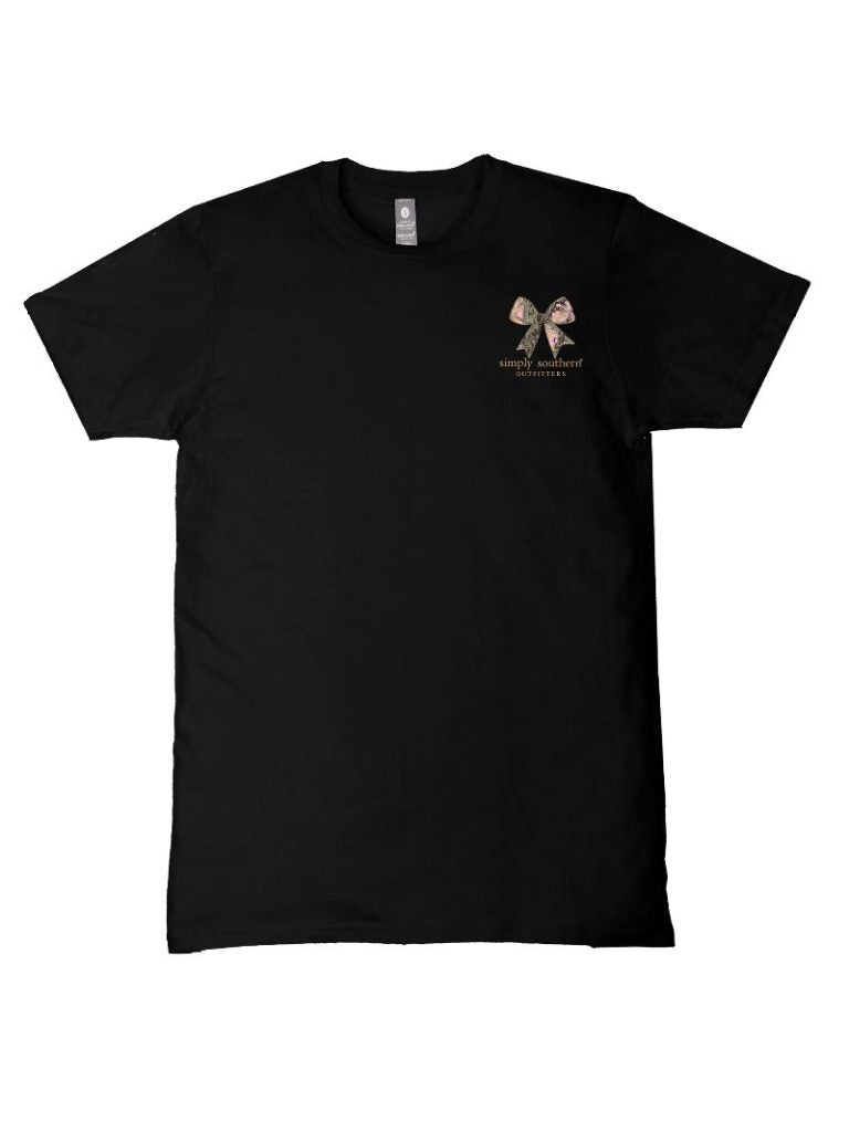 Simply Southern Camo Bow Deer Black - Adult & Kids T-Shirts, Sweatshirts & Hoodies apparel design preview 2