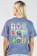 Simply Southern Desire Stamp Collage Denim - Adult & Kids T-Shirts, Sweatshirts & Hoodies apparel design preview 1