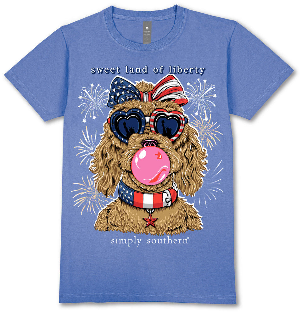 Simply Southern Liberty Dog USA - Adult & Kids T-Shirts, Sweatshirts & Hoodies apparel design preview 2