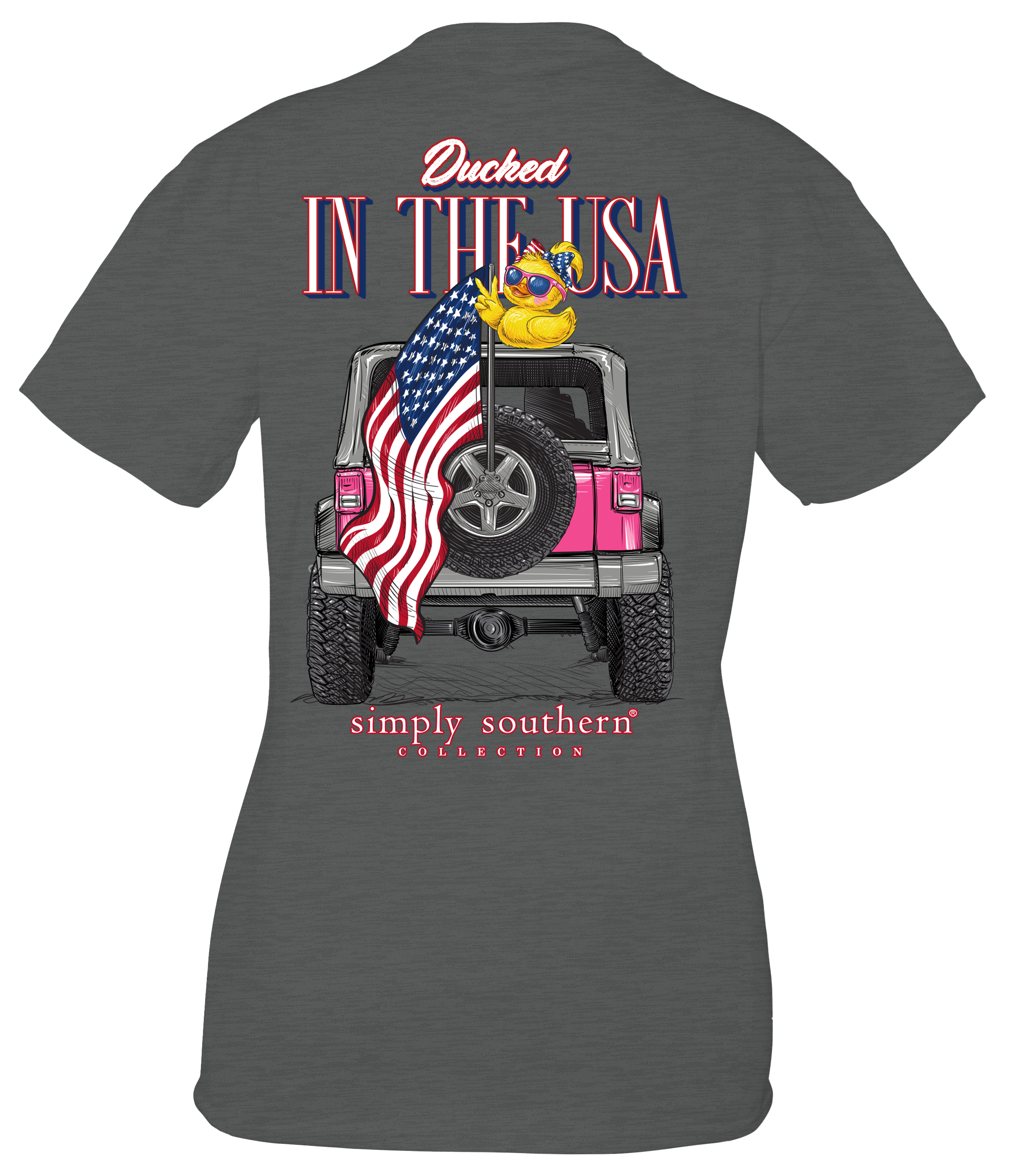 Simply Southern Ducked In The USA - Adult & Kids T-Shirts, Sweatshirts & Hoodies apparel design preview 1